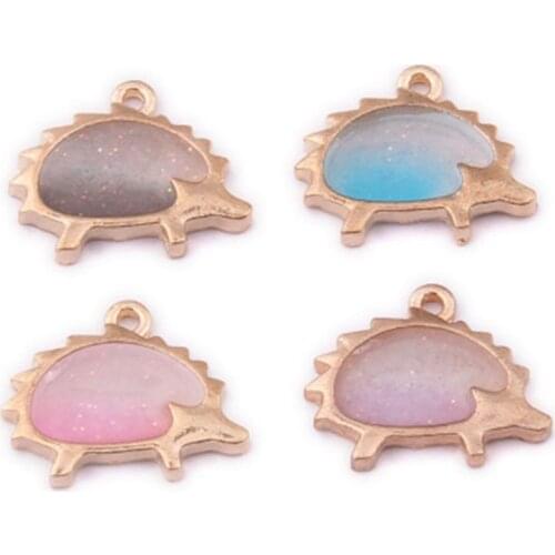 20*15MM 40Pcs Mix Colors KC Gold Color Alloy Metal Pendants Jewelry Charms
