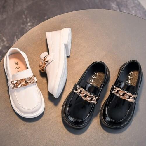 2020 Spring Autumn Kids Shoes Loafers Boys Shoes Leather Slip on Shoes Girls Flats Boat Shoes Non-slip Children Casual Shoes