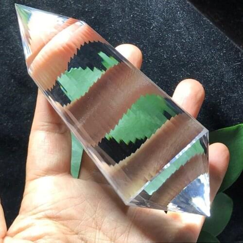 307g Natural QUARTZ CRYSTAL Reiki spiritual & Pranic Healing Vogel 48 side Point