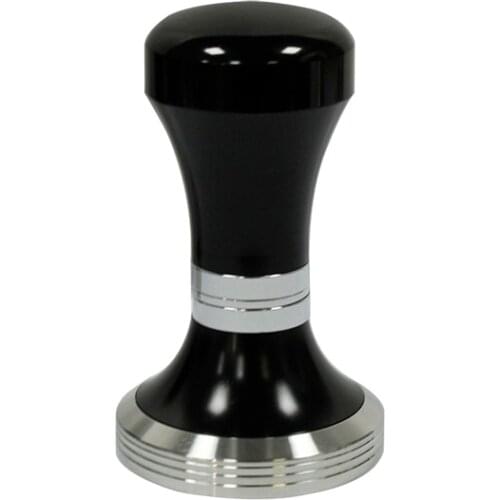 58mm Adjustable stainless steel Coffee Tamper Handle Flat Base Espresso Powder Flat Press Hammer Coffee Barista Tools Coffeeware