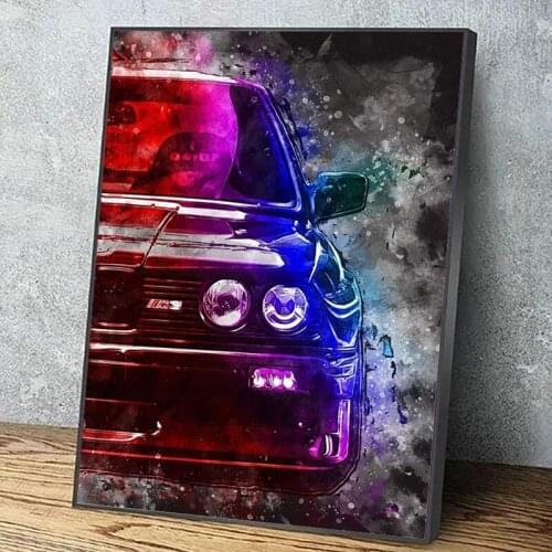 Abstract Watercolour Car Canvas Prints Painting Wall Art Modern Decoration Picture For Living Room Poster Cuadros
