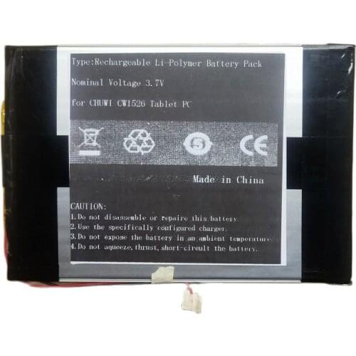 New Battery for CHUWI CWI526 Tablet PC CW1526 Li-Polymer Rechargeable Accumulator Pack Replacement 3.7V 2 Lines