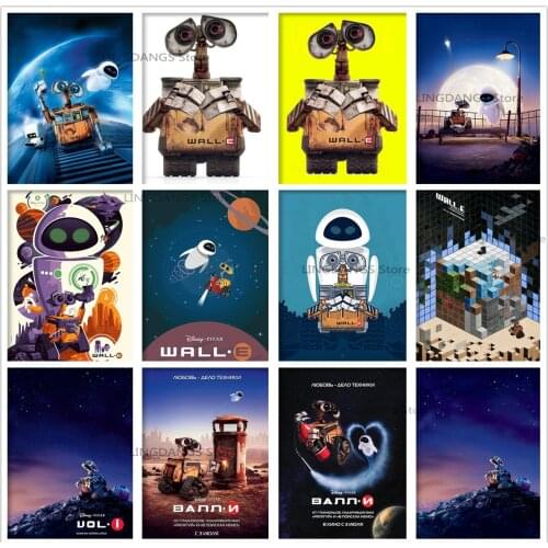 5d Diy Diamond Painting Disney Classic Movie Wall·E Cartoon Poster Diamond Mosaic Embroidery Cross Stitch Kits Home Decor Gift