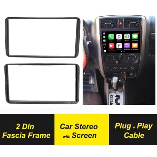 2 Din Radio Fascia For Suzuki Jimny 2006-2012 Car DVD Android Player Stereo Panel Dash Mounting GPS Navigation Trim Kit Frame