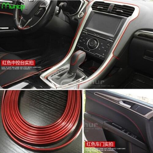 Muncp 5m Car Grille Interior Exterior Mouldings Trim Decorative Strip Line For Subaru Forester Outback Legacy Impreza XV BRZ