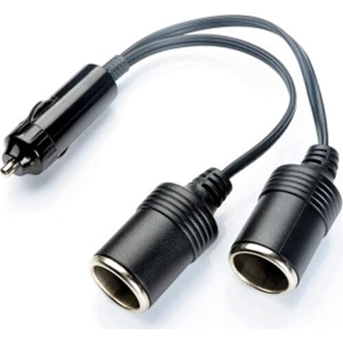 Car Triple Car Dual Port Cigarette Lighter Splitter Female Socket Plug Power Adapter Connector Output 10A Electric Wood