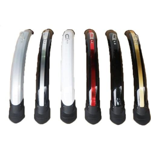 Cycling Bike Mud Guard Widen 20 inch Front Rear Folding Bike Mudguard fender Bicycle Wings With Rear Light Bike Accessories