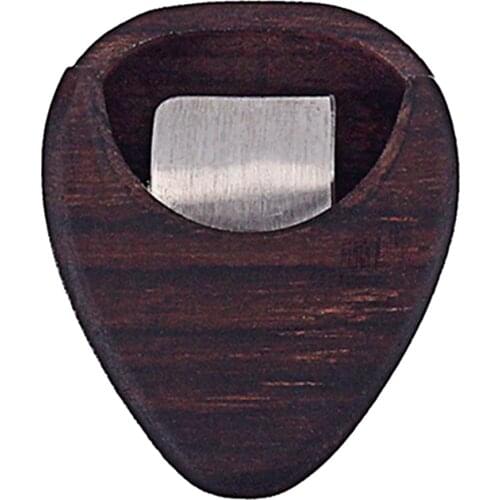 Wooden Guitar Picks Box Case For Jazz Mediator Plectrums Instrument Thickness Mix Pastable Musical Accessories