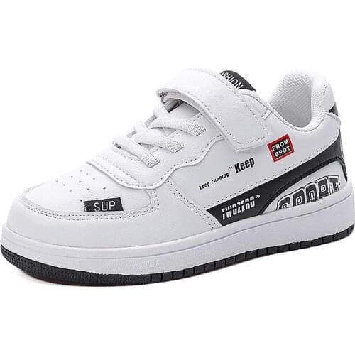 Kids Sneakers Leather Shoes Spring Trend Casual Flats Boys Girls Fashion Comfort Vulcanized Platform Shoes Outdoor Walking Shoes