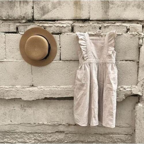 Retail Summer Baby Girls Holiday Dresses Children Clothing Kids Flare Sleeve Ruffle Long Dresses Beautiful Girls E19096