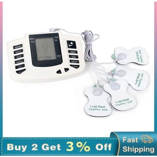 Full Body Tens Muscle Electrostimulator EMS Acupuncture Therapy Massage 16pads Digital Meridian Physiotherapy Apparatus Full Set
