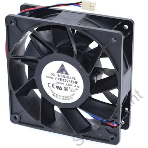 Brand New FFB1224EHE-F00 DC 24V 1.50A 3- wire Server Square Strong Wind Cooling Fan