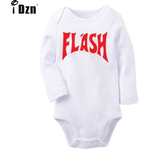 Freddie Mercury Red Flash Gordon Queen Fancy Dress The Flash Barry Allen Newborn Baby Outfits Long Sleeve Jumpsuit 100% Cotton