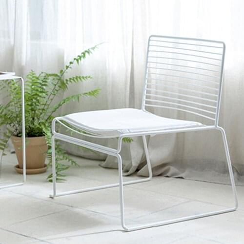 Leisure Dinning Chair Light Luxury Coffee Shop Makeup Chair sillas de comedor Mental Garden Chair With Cushion Restaurant 의자