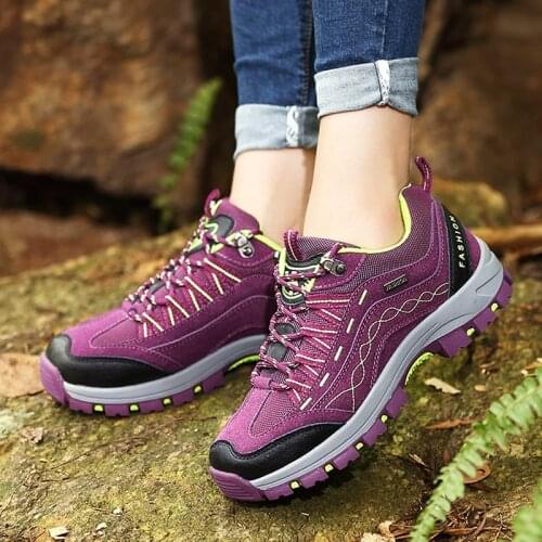 Outdoor Hiking Shoes Women No Slip Casual Sports Trail Running Shoes Men Breathable Trekking Camping Mountain Sneakers Big Size