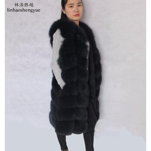 Linhaoshengyue Special Products High Quality Fur Real Fox Fur Women Vest Freeshipping ONLY ONE