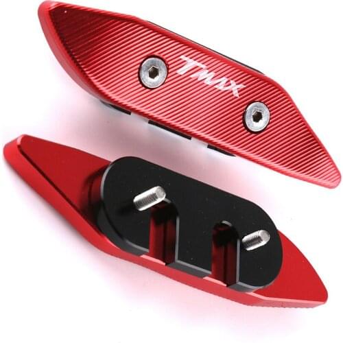 Aluminum Alloy Motorcycle Mirror Mount Modified Rearview Mirror Decorative Sheet for Yamaha Tmax530 2018