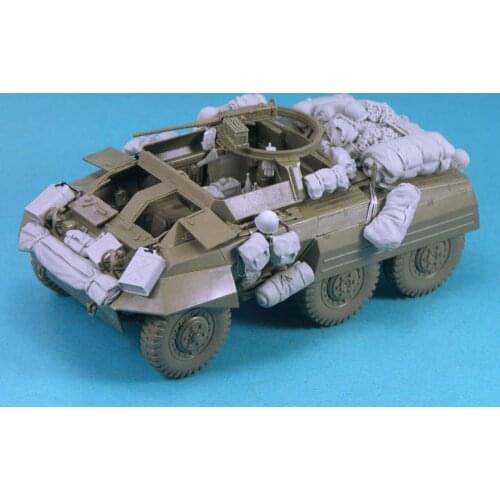 WWII American M20 armored vehicle resin modification 1:35