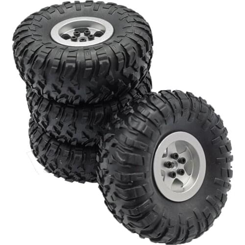 MN Model Metal Beadlock Wheel Rim Rubber Tires Set for MN45 D90 91 96 99 99S 99A 1/12 Rc Car Model Spare Parts DIY