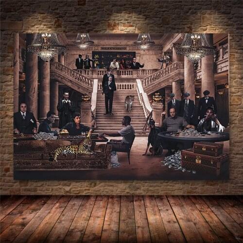 Popular British Criminal Gangster TV Series Peaky Blinders Oil Painting Canvas Posters and Prints Cuadros Decor Bedroom Unframed