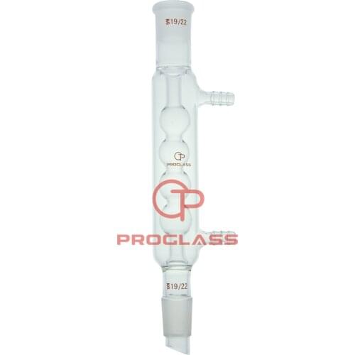 Proglass 19/22 Joint 120mm Glass Allihn Condenser with Hose Connector
