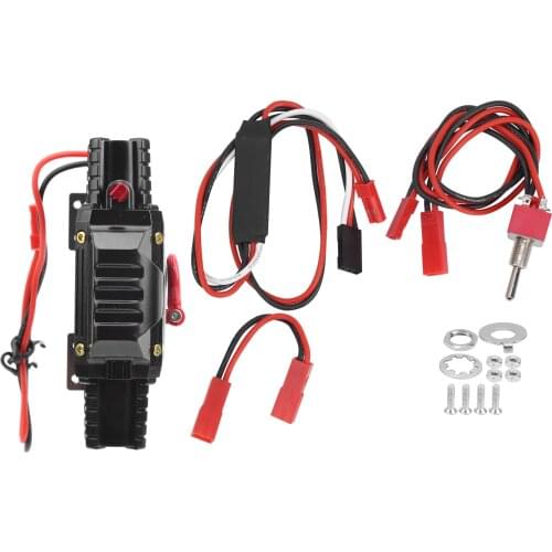 RC Double Motor Metal Winch with Switch 3rd Channel Fit for Traxxas/ Hsp /Redcat /Tamiya /Axial scx10 D90/ Hpi 1/8