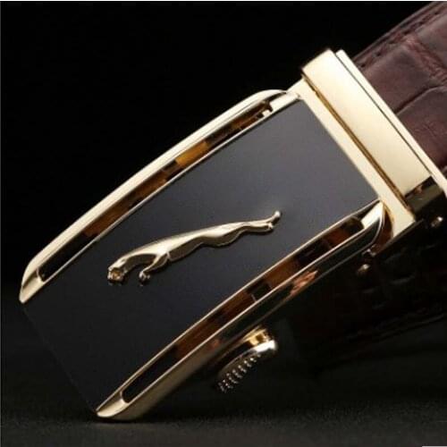 LINSHE crocodile The belt male fashion leisure belts business men Genuine leather Automatic buckle men belt trend