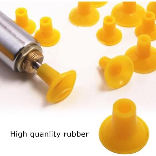10PCS Valve Grinder Rubber Sucker Yellow For Car Motorcycle Electro-pneumatic Valve Grinding Cup Motorcycle Accessories