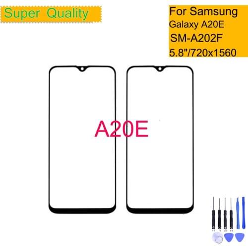 Replacement For Samsung Galaxy A20E A202F Touch Screen Front Glass Panel LCD Outer Display Lens A20e SM-A202F Front Glass