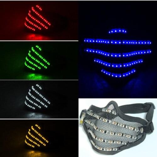 LED mask Led light mask performance prop Halloween cosplay party Nightclub Masquerade masks
