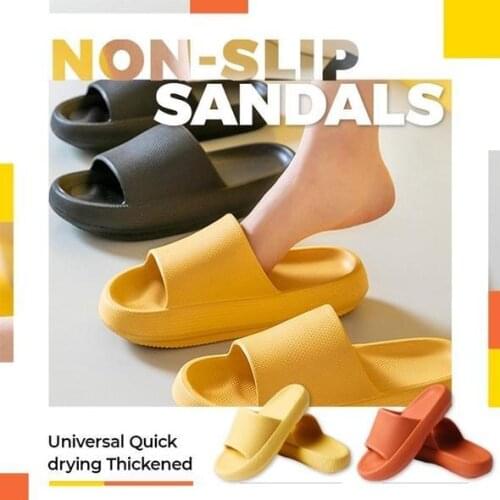 Universal Quick-drying Thickened Non-slip Sandals Thick Sole House Slippers Bathroom Footwear Summer Beach Slipper Dropshipping