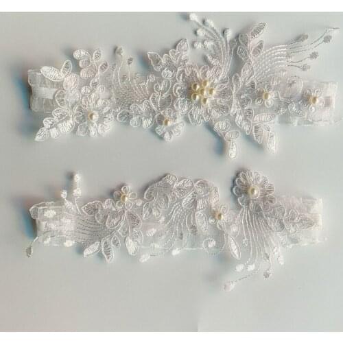 Womens Garter Lace Mesh Wedding Thigh Circle Elastic Clothing Accessories Fashionable Elegant Wild Two-Piece Garter Belt