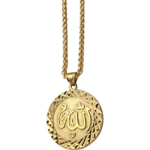 Zkd muslim Allah stainless steel Pendant necklace islam muslim Arabic God Messager Gift jewelry