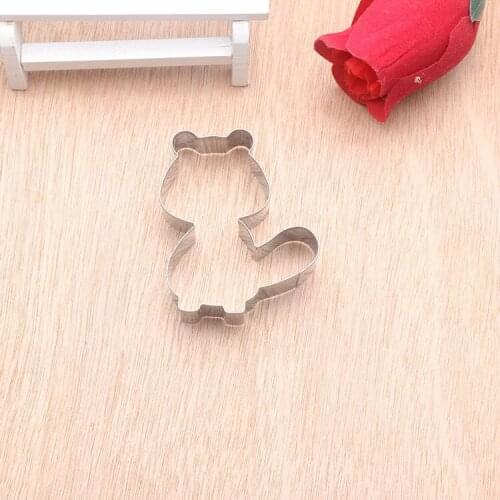 Cookie Tool 1pcs Stainless steel Cookie Cutter Animal Chipmunks Shape cake decorating tools Baking tools