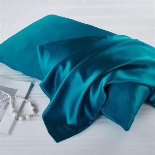 100% Double Side Mulberry Pure Silk Pillowcase Covers Queen 16mm Silk Anti-Ageing Beauty new
