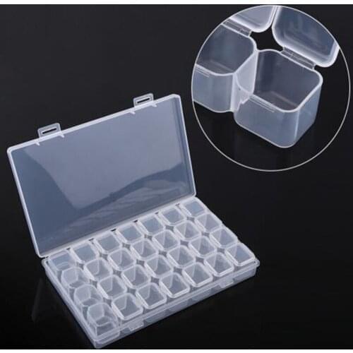 28/56 Slots Diamond Embroidery Box Diamond Painting Cross Stitch Tools Accessory boxes Case Useful Storage Boxes Organizer