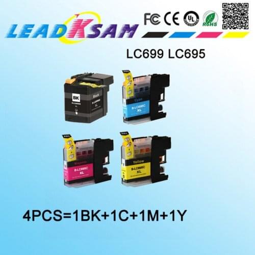 4x Ink Cartridge Replace For Brother LC699 LC695 LC699XL For Brother MFC-J2320 MFC-J2720