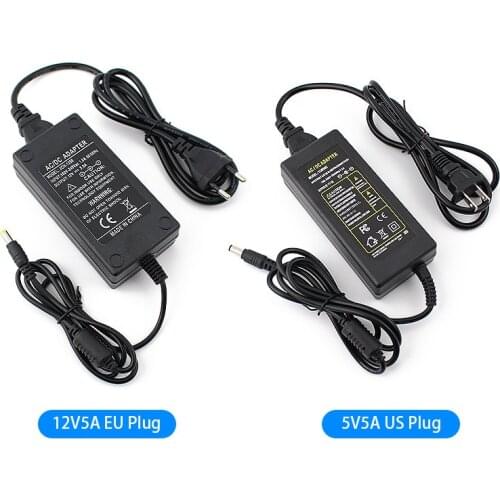 Adapter 5V 12V AC DC Power Supply 220V 110V TO 5 12V Lighting Transformer 12V LED Strip Adapter Universal 1A 2A 3A 5A 6A 8A 10A