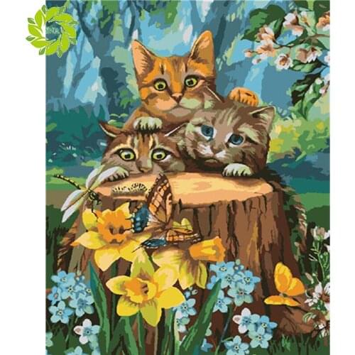 SNA Full Square/Round Drill 5D DIY Diamond Painting "Animal dog cat" Embroidery Cross Stitch 5D Home Decor Gift