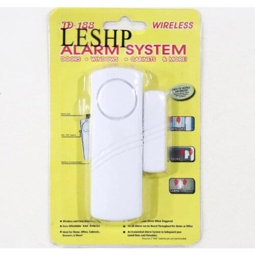 Door Window Wireless Water Overflow Leakage Alarm Sensor Detector Home Security System Security Device White Wholesale