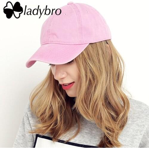 Ladybro Spring Washed Baseball Cap Women Men Hat Cap Casual Unisex Snapback Cap Summer High Quality Cotton Adjustable Bone