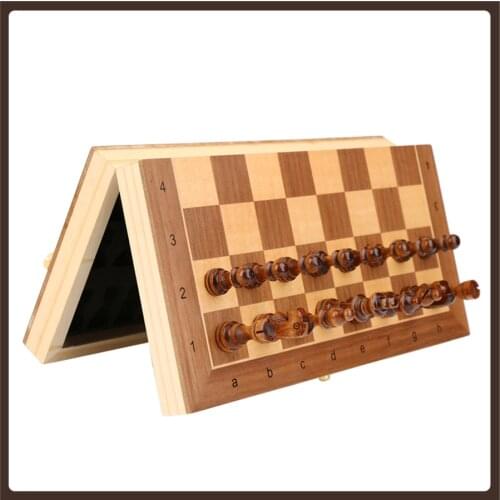 Magnetic Wood Portable Chess Professional Ornament International Tournament Chess Set Medieval Art Gry Planszowe Entertainment