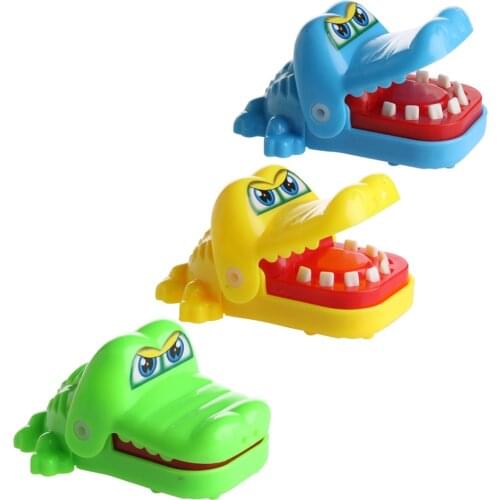 Cute Crocodile Mouth Dentist Bite Finger Game Funny Toy Kids Children Gift Q6PD