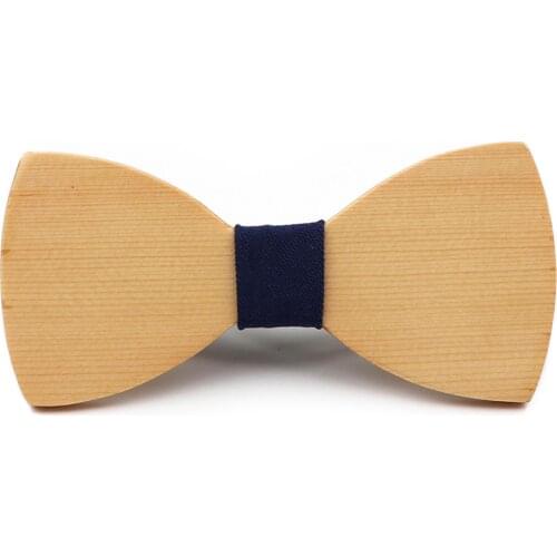 Fashion Mens Smooth Firm Wooden Bowtie Novelty Handmade Neckwear Business Butterfly Wedding Party High Quality Bow Accessories