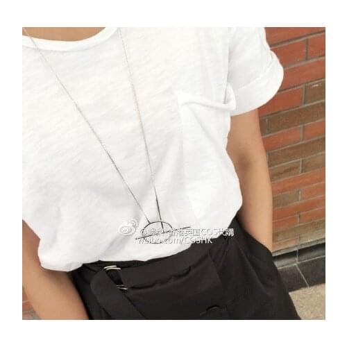 Fashion new geometric shapes simple shapes metal necklace accessories wholesale