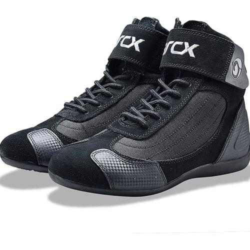 ARCX Motorcycle Cow Leather Boots Street Moto Shoes Motorbike Bike Motocross Chopper Boot Racing protective protection boots