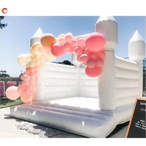 Free door delivery white inflatable wedding bouncer commercial rental party rental wedding event inflatable bounce house