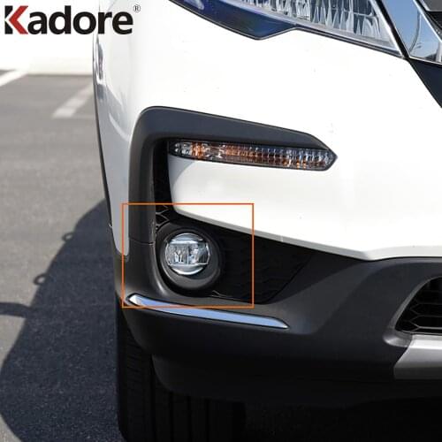 For Honda Pilot SUV 2019 2020 2021 Front Fog Light Lamp Cover Trim Foglight Molding Garnish Bezel Protector Decoration