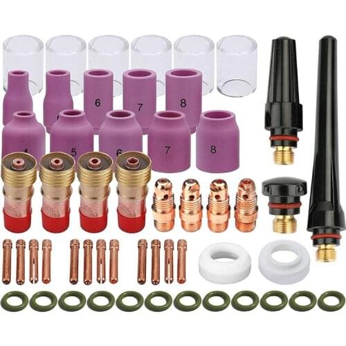 2021 New 10 Pyrex Glass Cup Kit Accessories for DB SR WP-17/18/26 TIG Welding Torch Welding Torch Stubby Gas Lens