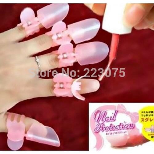New NEW NAIL PROTECTION TOOL REMOVEABLE ART CLIP TIP MANICURE POLISH VARNISH 10 PCS/pack